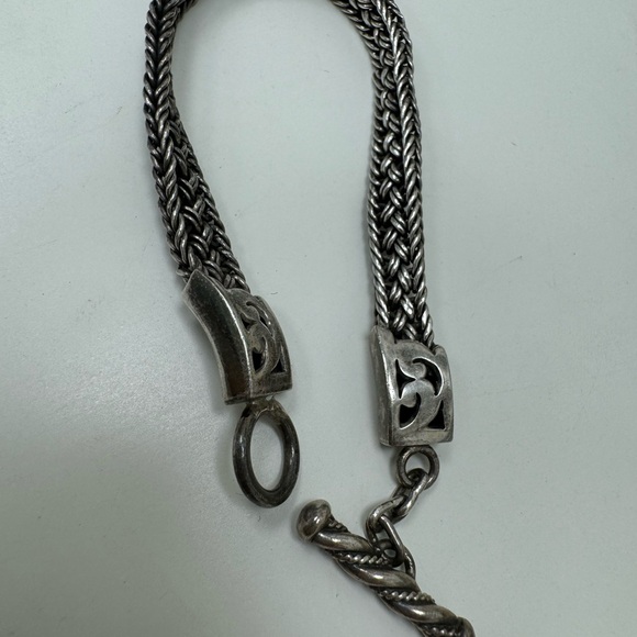 Lois Hill 925 Sterling silver toggle clasp bracelet - Picture 4 of 16